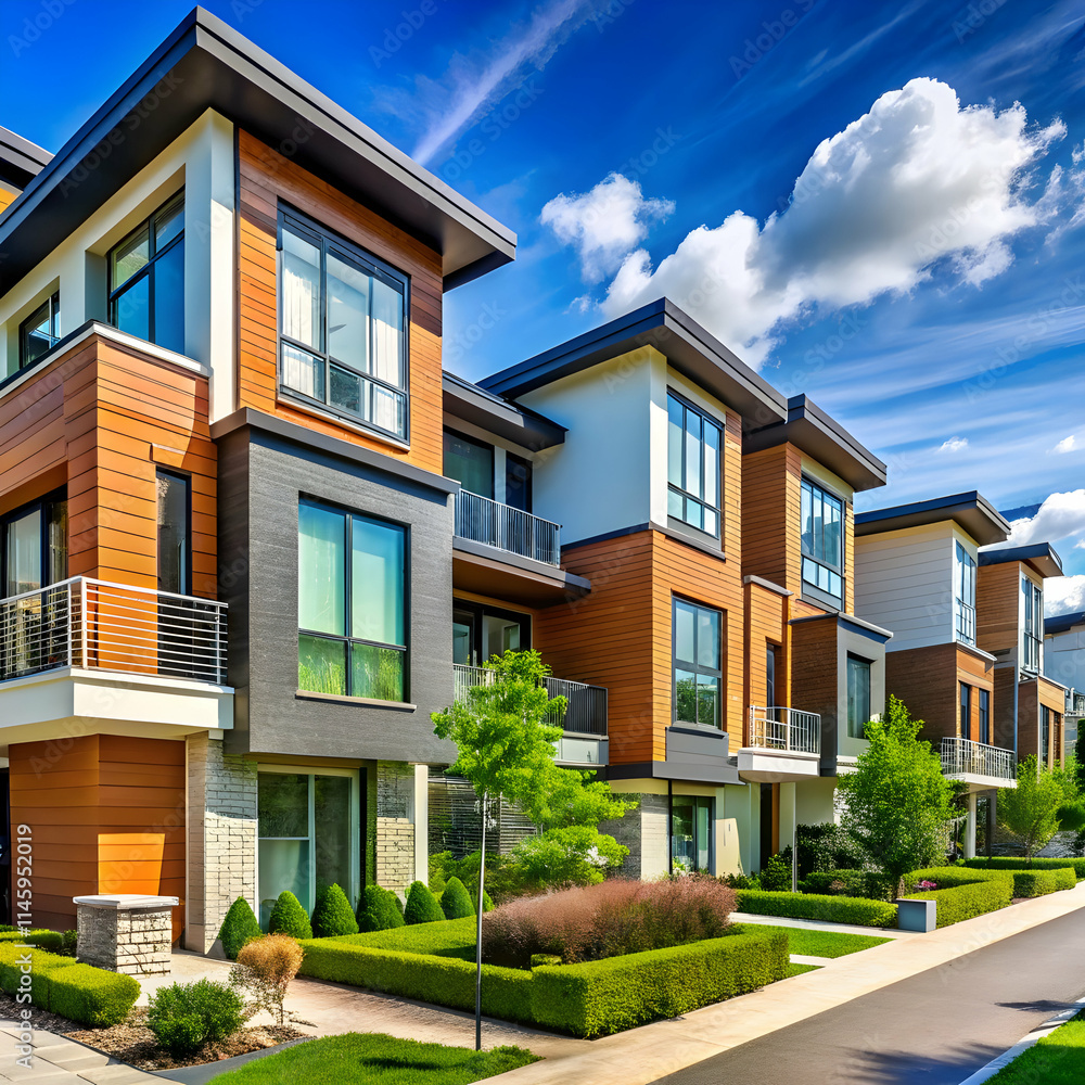 modern contemporary style of generic buildings or modern contemporary style of generic buildings or