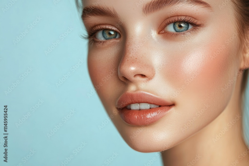 a beautiful girl . An example of sports , fitness or plastic surgery and aesthetic cosmetology a beautiful girl . An example of sports , fitness or plastic surgery and aesthetic cosmetology