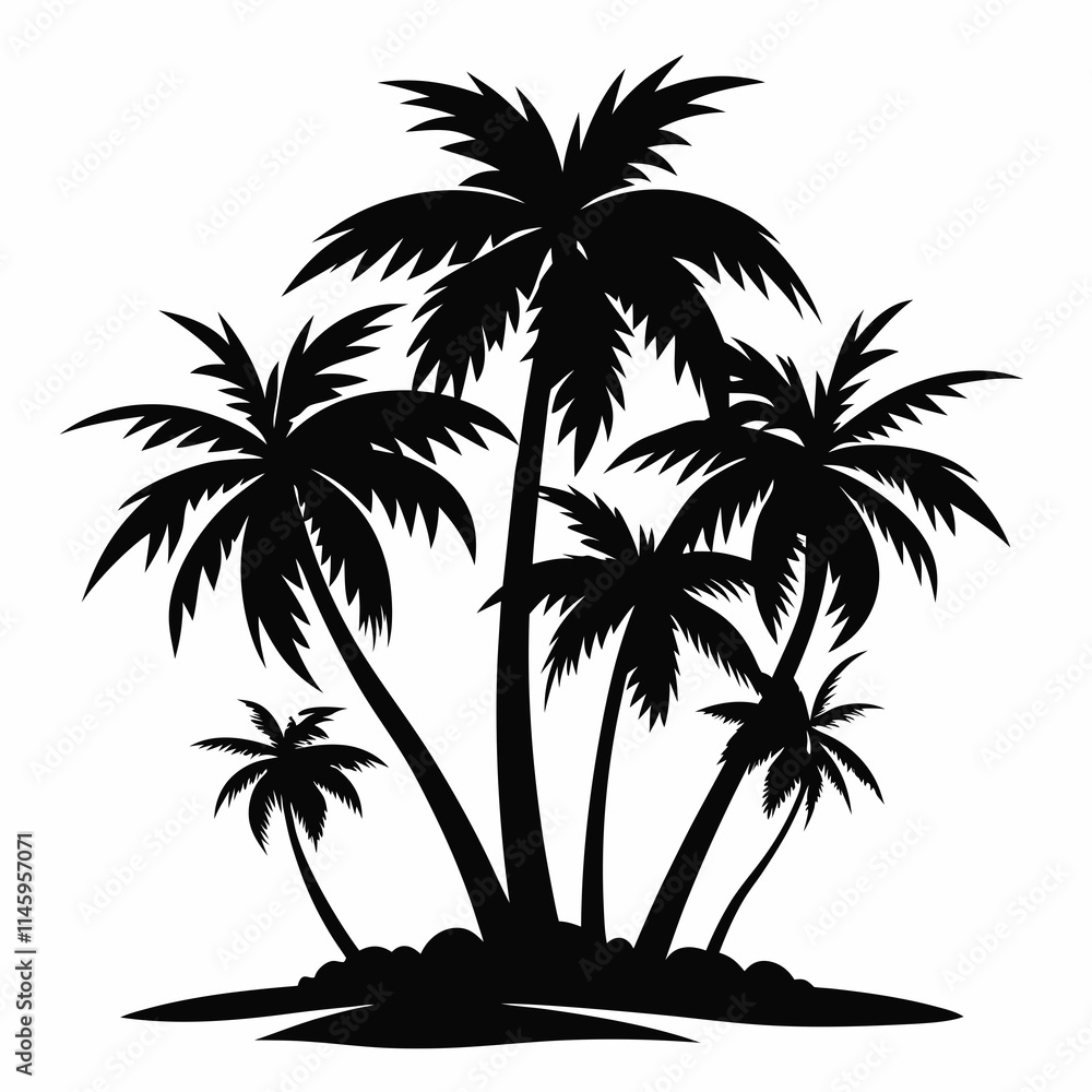 palm tree silhouette palm tree silhouette