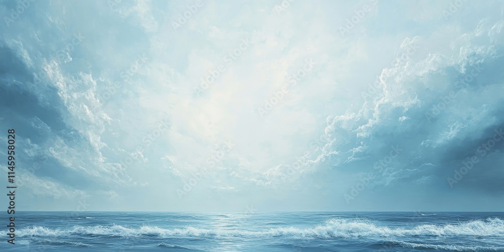 Expansive sea meets the horizon under a vast sky, creating a serene landscape where the horizon blends seamlessly with the tranquil sea and captivating sky. Expansive sea meets the horizon under a vast sky, creating a serene landscape where the horizon blends seamlessly with the tranquil sea and captivating sky.