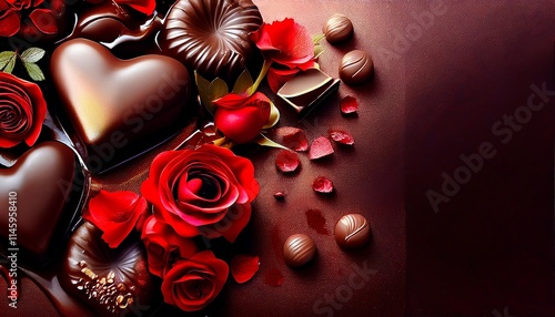 Luxurious Romantic Setting with Decadent Chocolates