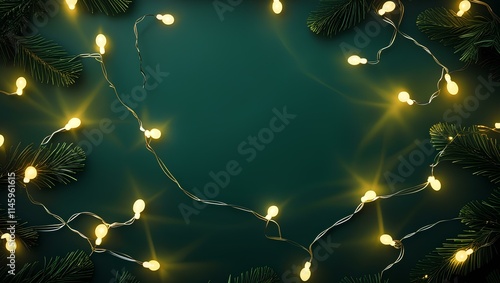 Enchanting Christmas Glow: A Cozy Winter Night Scene