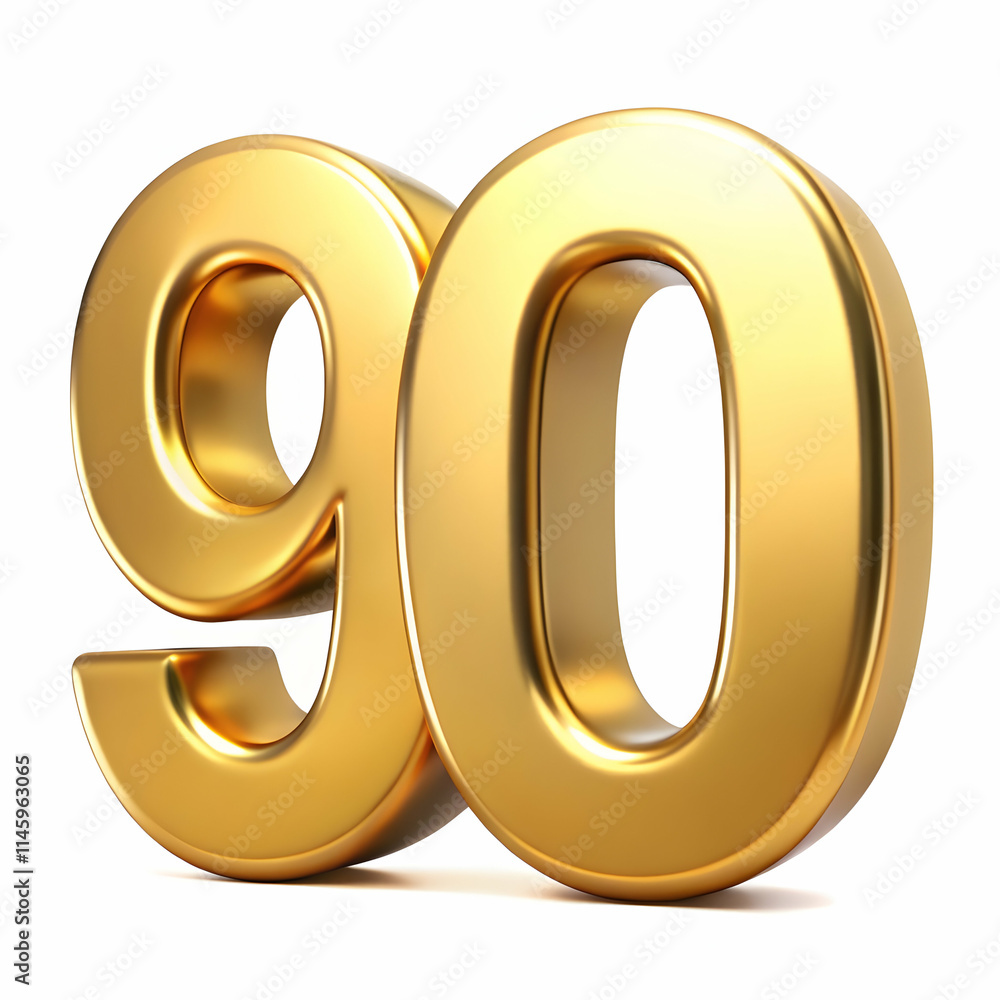 90 seventy number golden metallic jubilee or year 90 seventy number golden metallic jubilee or year