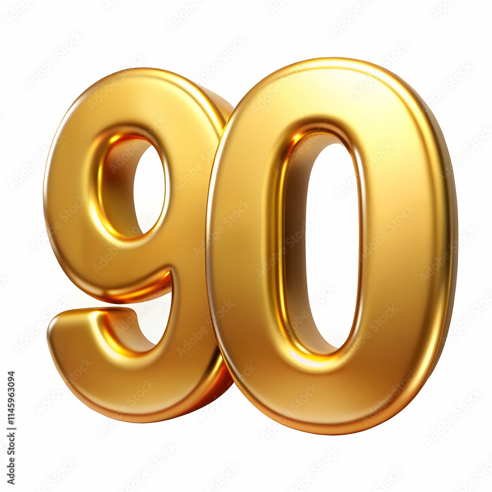 90 seventy number golden metallic jubilee or year 90 seventy number golden metallic jubilee or year