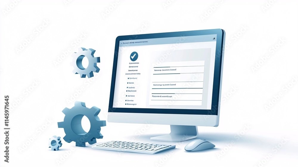 custom made wallpaper toronto digitalregister and enrollment process overview, digital dashboard displaying registration stages, clean graphics with step-by-step flowchart, modern design with soft gradients