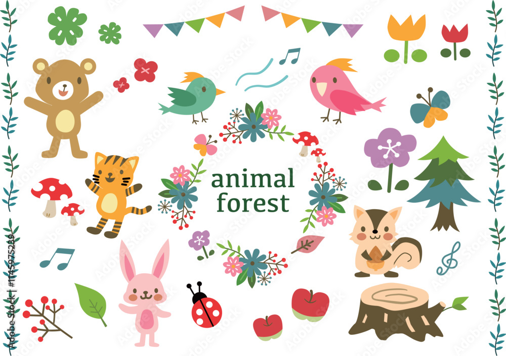 Fototapeta premium animal forest