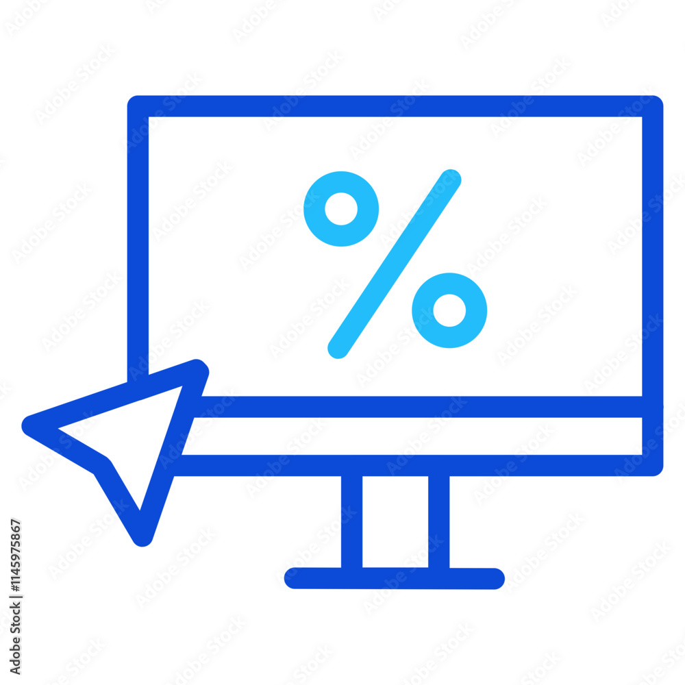 Click discount Duoline Icon Click discount Duoline Icon