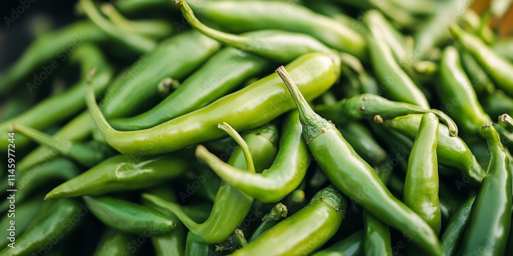 Fresh green chilies await harvest, showcasing the vibrant color and crisp texture of green chilies. These green chilies are perfect for adding flavor to various dishes. Fresh green chilies await harvest, showcasing the vibrant color and crisp texture of green chilies. These green chilies are perfect for adding flavor to various dishes.