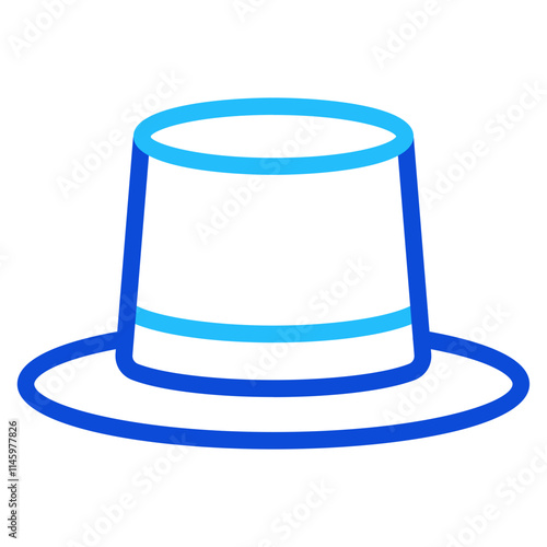 Cylinder hat Duoline Icon