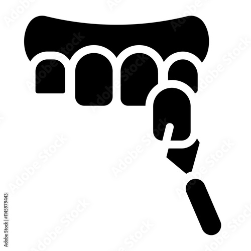 Dental veneer Solid Icon