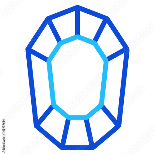 Diamond brooch Duoline Icon