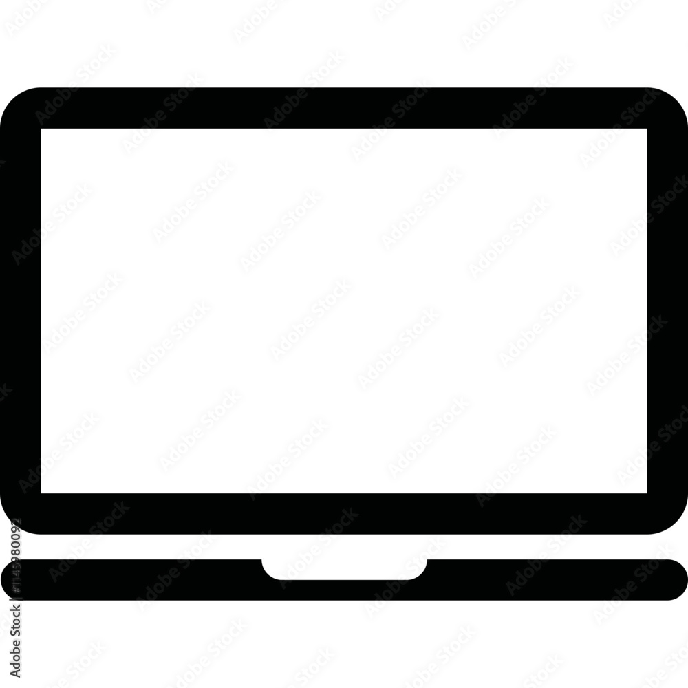 Simple vector icon laptop