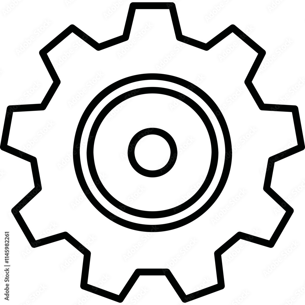 Simple vector icon settings button Simple vector icon settings button
