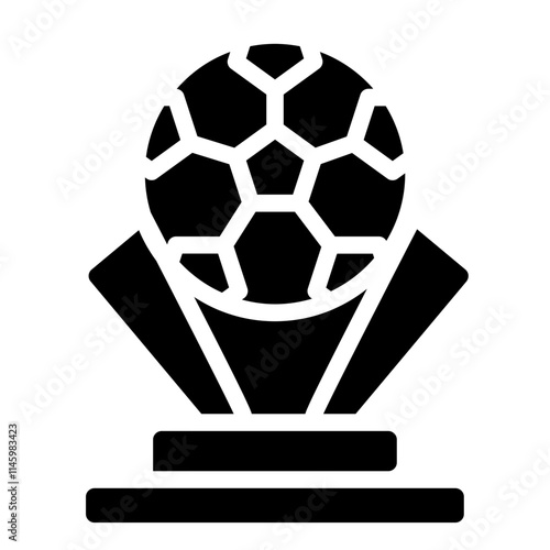 Football trophy Solid Icon