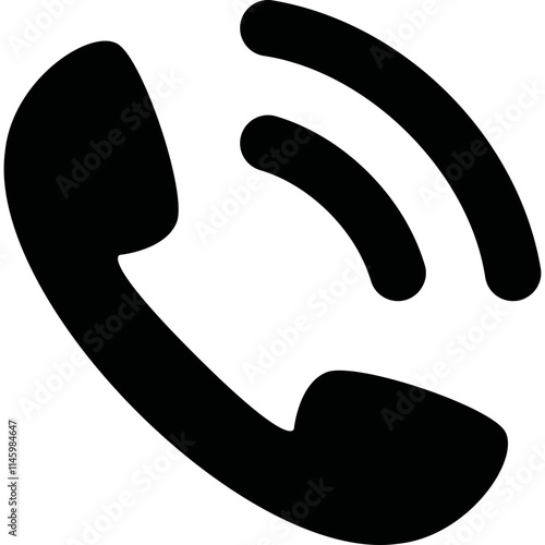 Simple vector icon handset