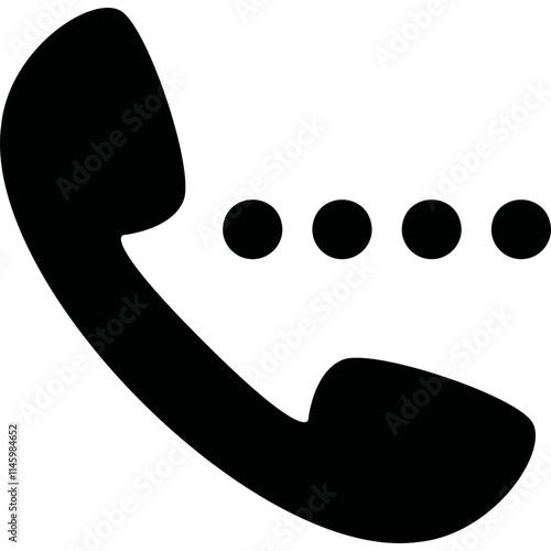 Simple vector icon handset