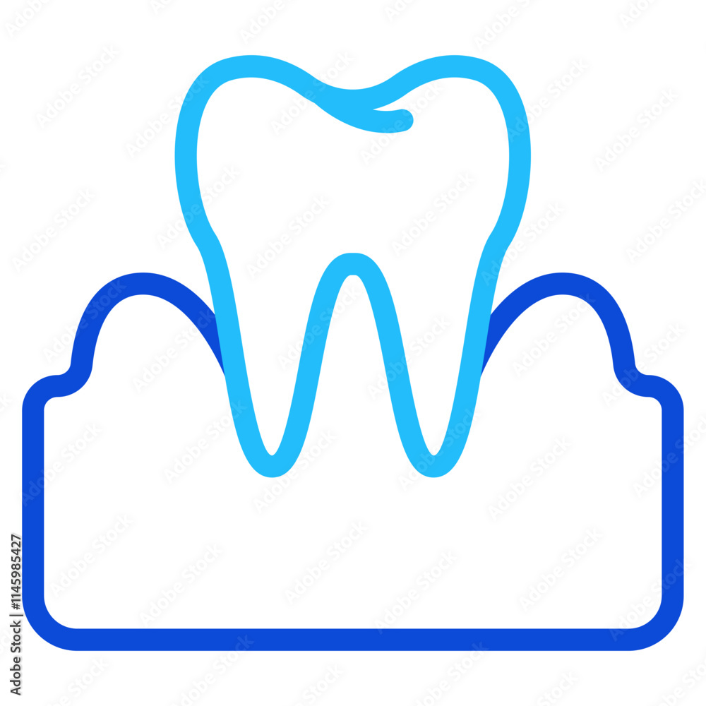 Gum pain Duoline Icon Gum pain Duoline Icon