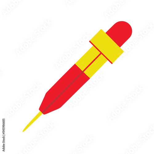 Micro pipette vector art design