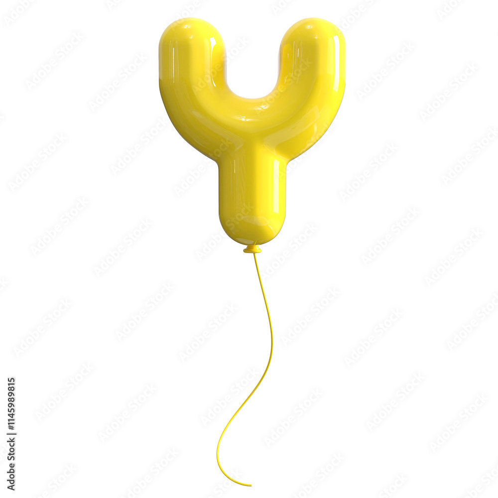 Yellow Balloon Letter Y Yellow Balloon Letter Y