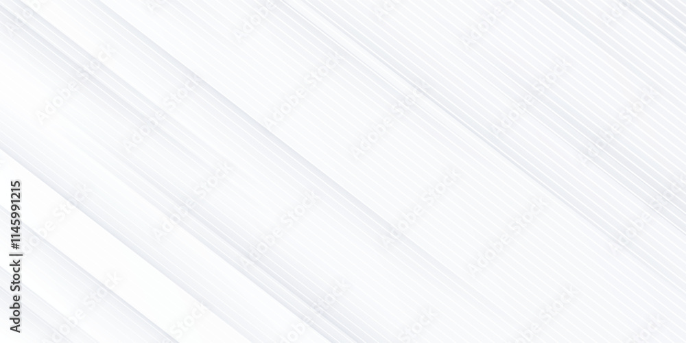 White luxury background with grey shadow diagonal stripes. Light elegant dynamic abstract BG. Trendy geometric neumorphism. White luxury background with grey shadow diagonal stripes. Light elegant dynamic abstract BG. Trendy geometric neumorphism.