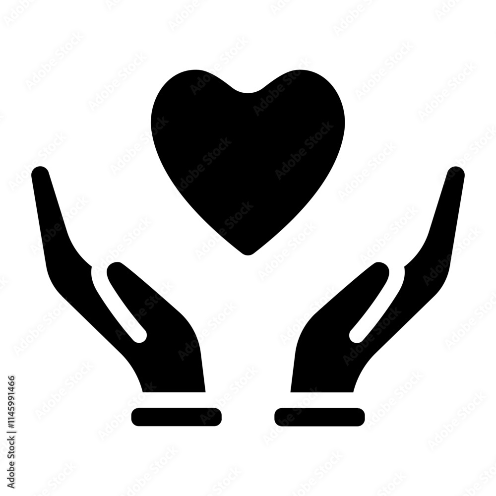 Obraz premium Love myself Solid Icon