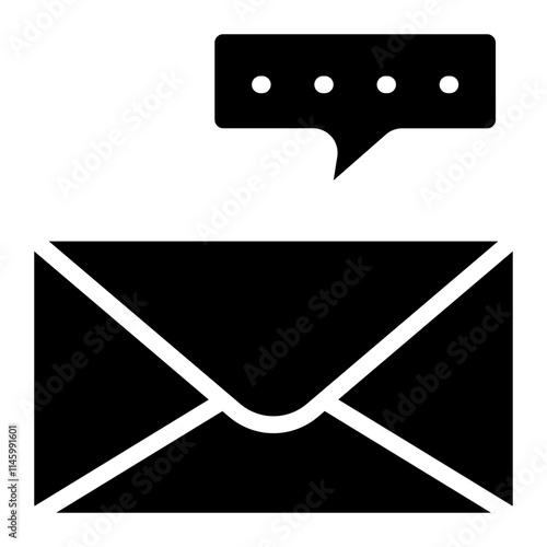 Mail direct Solid Icon