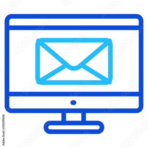 Mail Duoline Icon