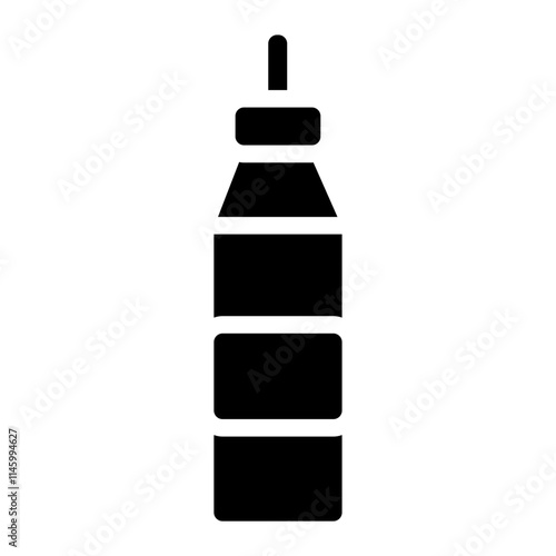 Mineral water Solid Icon