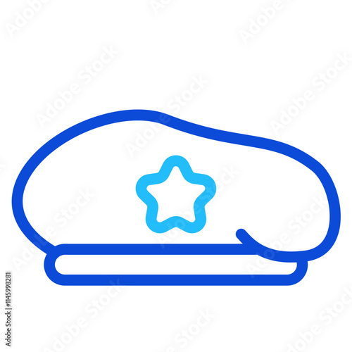 Office cap Duoline Icon