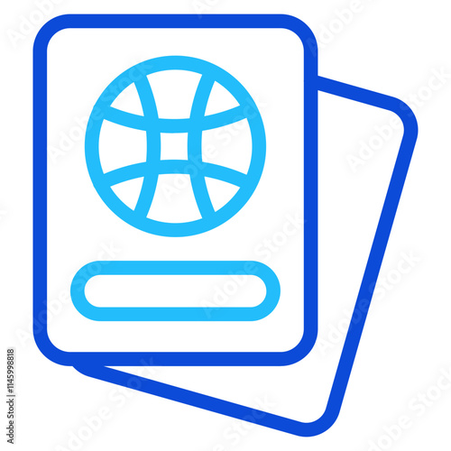 Passport Duoline Icon