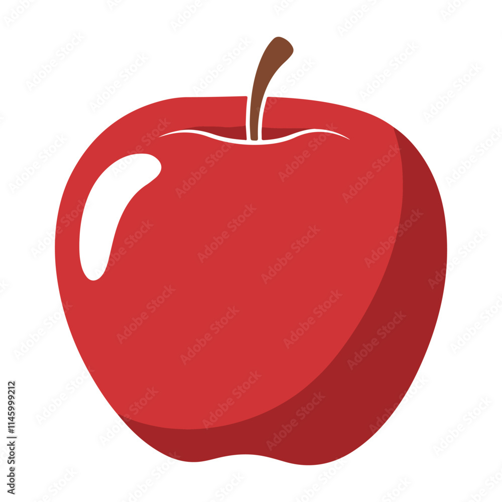 Red and green apple vector illustration clipart design . Fruit healthy food monochrome logo sticker Red and green apple vector illustration clipart design . Fruit healthy food monochrome logo sticker