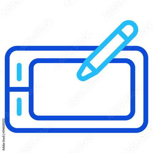 Pen Tablet Duoline Icon