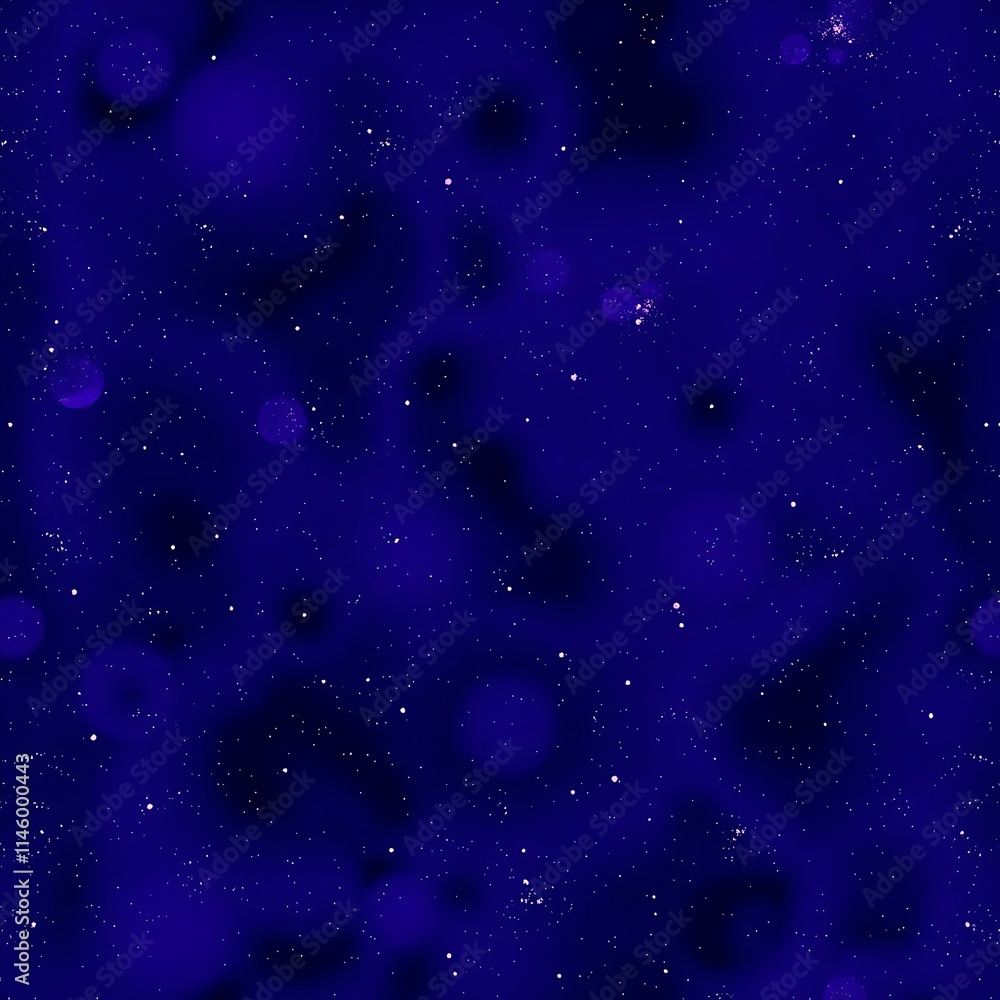 Fototapeta premium Cosmic Nebula: Deep Blue Hues