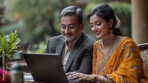 Indian businessman showing some detail in laptop to his lady assistance --ar 16:9 --quality 2 --stylize 750 --v 6.1 Job ID: d66e66bc-8bec-414a-83f6-ef0b1e2657cc
