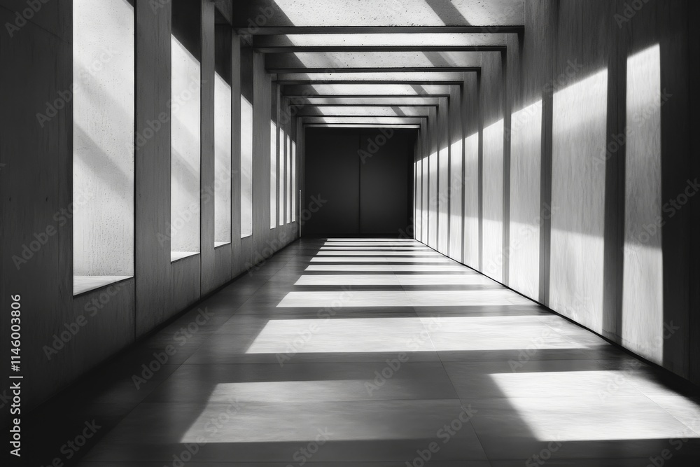 A sunlit passageway features dynamic window shadows, their elongated shapes creating an artful play of light and shadow, symbolizing time and transition. A sunlit passageway features dynamic window shadows, their elongated shapes creating an artful play of light and shadow, symbolizing time and transition.