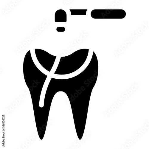 Root canal treatment Solid Icon