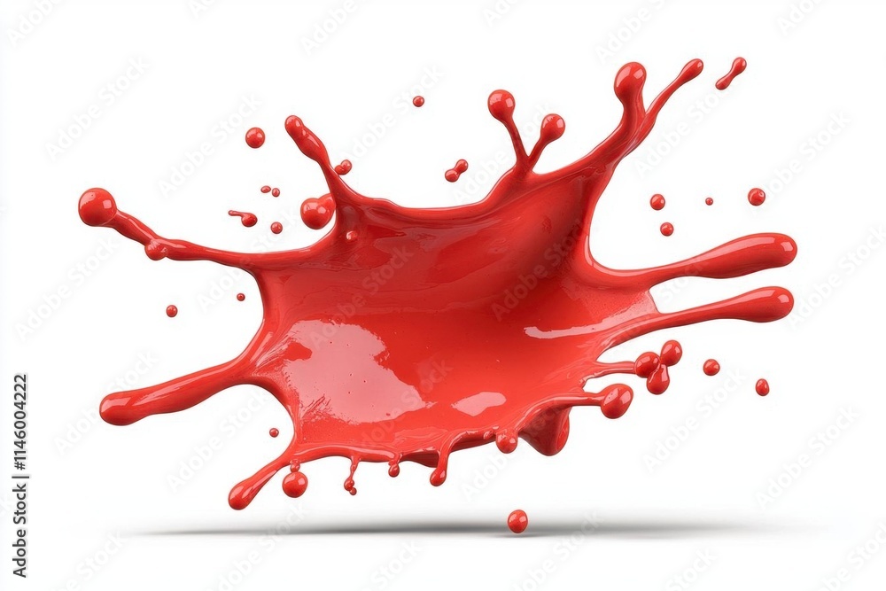 A photostock of bold red ink splashes creating artistic patterns, isolated on a clean white background, creative and striking, High Quality A photostock of bold red ink splashes creating artistic patterns, isolated on a clean white background, creative and striking, High Quality