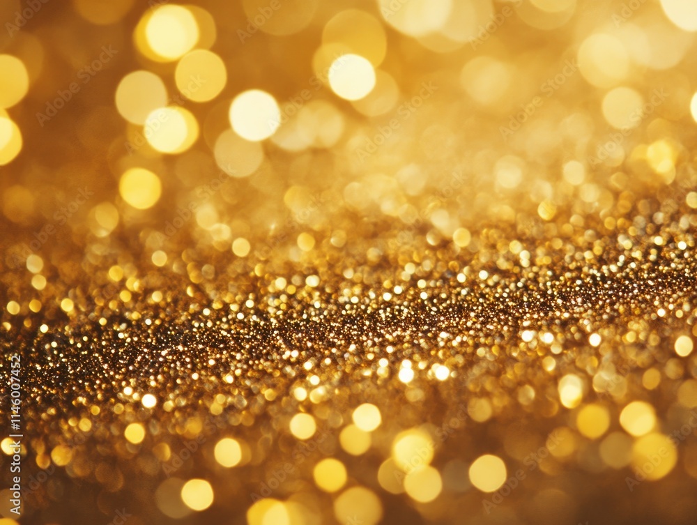 Gold Glitter Background Close Up Gold Glitter Background Close Up
