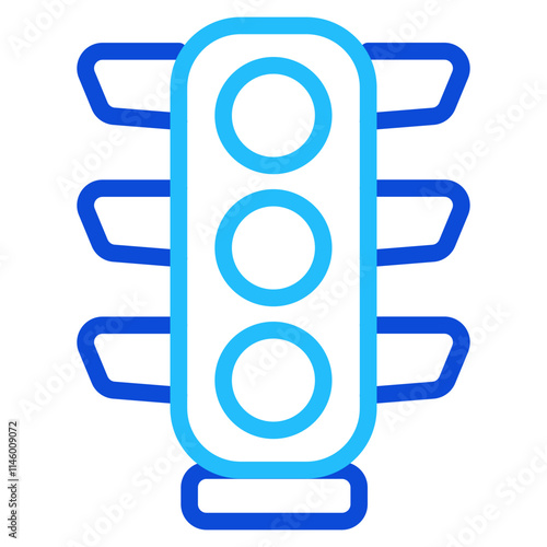 Traffic signals Duoline Icon