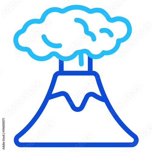 Volcano Duoline Icon