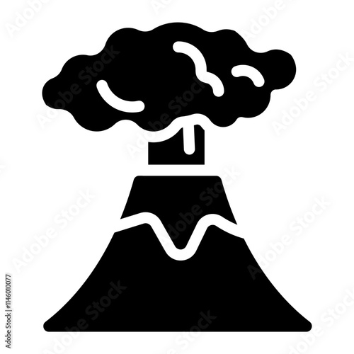 Volcano Solid Icon