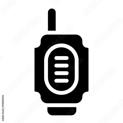 Walkie talkie Solid Icon