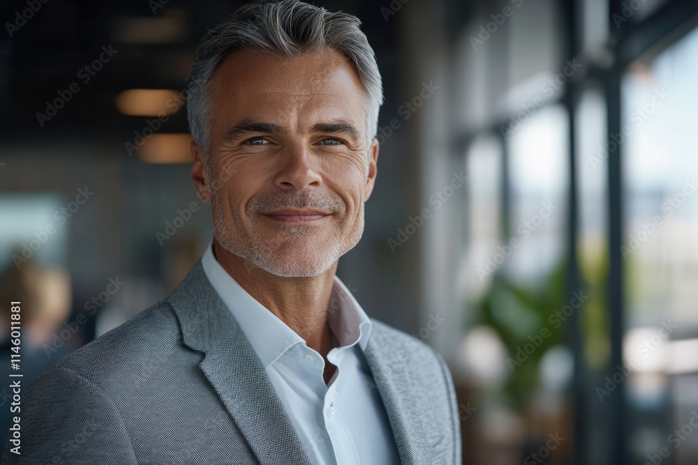 Fototapeta premium happy middle aged business man ceo