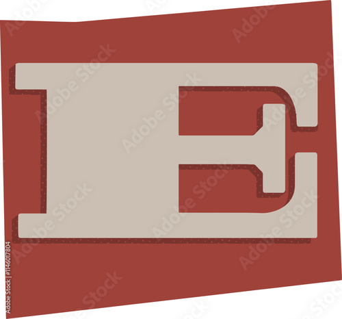 Ransom Note Letter E