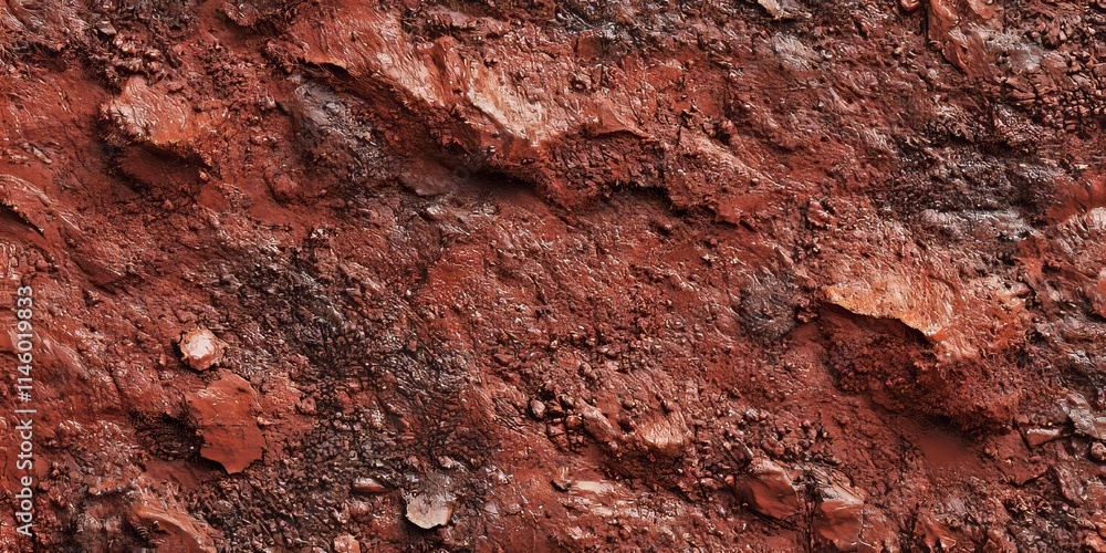 Rich red soil texture background, showcasing the unique patterns and colors found in red soil. This red soil texture background can enhance various design projects and artistic creations. Rich red soil texture background, showcasing the unique patterns and colors found in red soil. This red soil texture background can enhance various design projects and artistic creations.