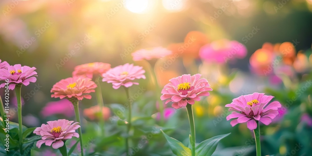Elegant pink zinnia flowers create a colorful display in a vibrant park. The beauty of pink zinnia flowers adds charm and appeal to any garden scene, enhancing the overall colorful atmosphere. Elegant pink zinnia flowers create a colorful display in a vibrant park. The beauty of pink zinnia flowers adds charm and appeal to any garden scene, enhancing the overall colorful atmosphere.