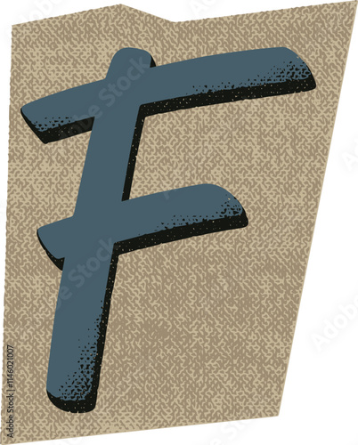 Ransom Note Letter F