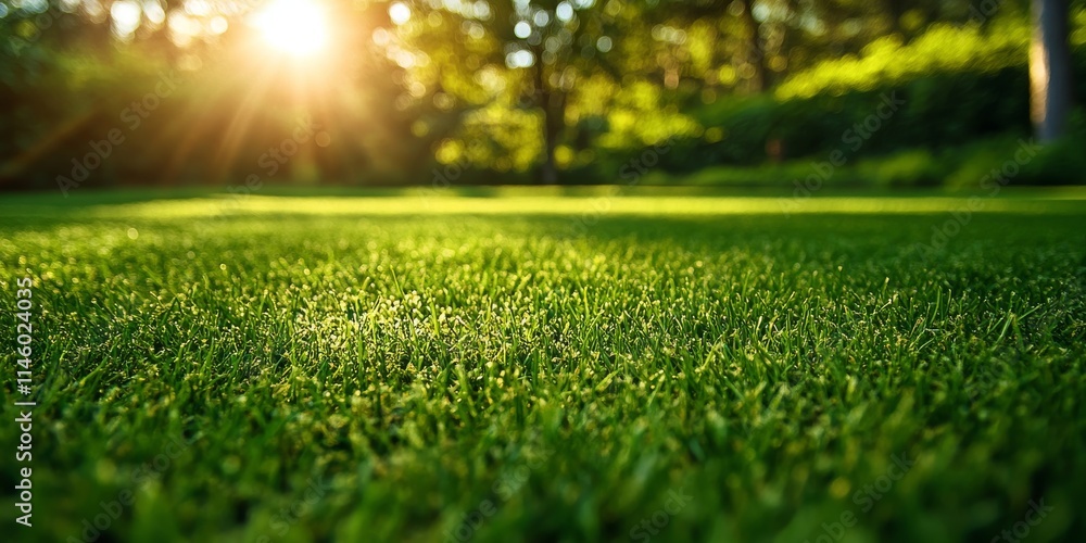 Lush green lawn bathed in morning light showcases the beauty of a green lawn, inviting tranquility and peace to start the day in this serene green lawn setting. Lush green lawn bathed in morning light showcases the beauty of a green lawn, inviting tranquility and peace to start the day in this serene green lawn setting.