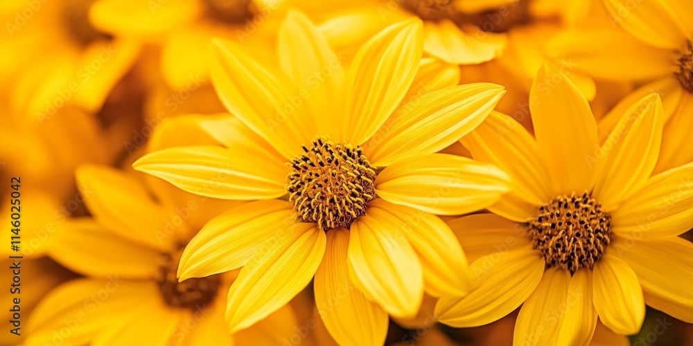 Fototapeta premium Vibrant yellow false sunflower blooms radiate beauty and charm, showcasing the stunning features of the yellow false sunflower in a captivating display of nature s artistry.