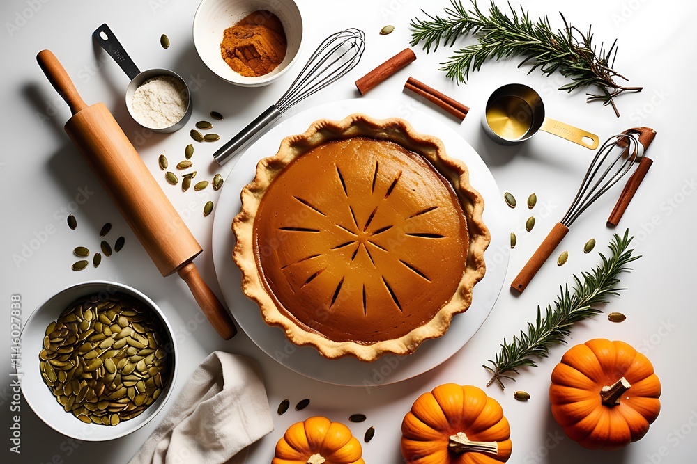 A cozy holiday spread with pumpkin, apple, and pecan pies, decorated with fresh cranberries on a rustic wooden platter. Set against a distressed wood background, soft lighting highlights the rich text A cozy holiday spread with pumpkin, apple, and pecan pies, decorated with fresh cranberries on a rustic wooden platter. Set against a distressed wood background, soft lighting highlights the rich text